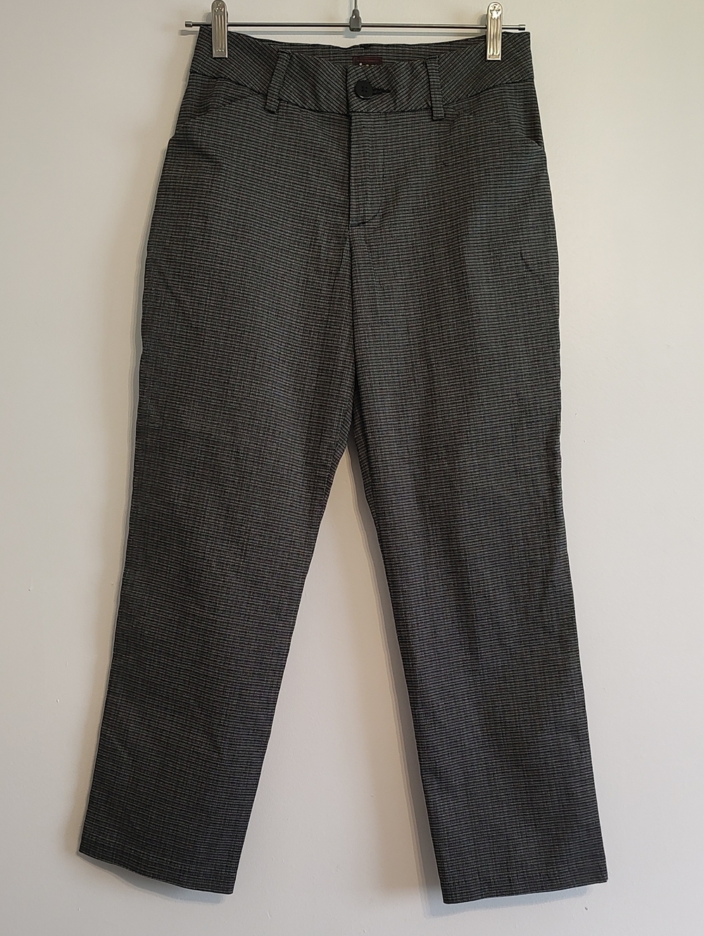 Lee Black and White Microcheck Dress Pants